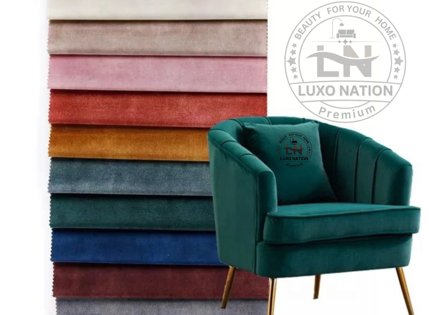 Luxo Nation Premium Velvet Chairs – Classic Elegance- Ultimate Comfort